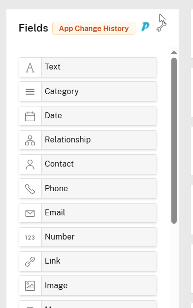 Modify Template Change History Sidebar
