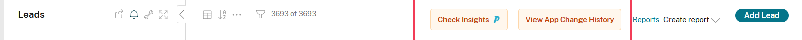 Podio App List Navigation Bar
